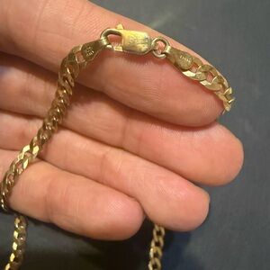 925 silver gold plated chain 22 inch 5 mm Gold Chain Necklace